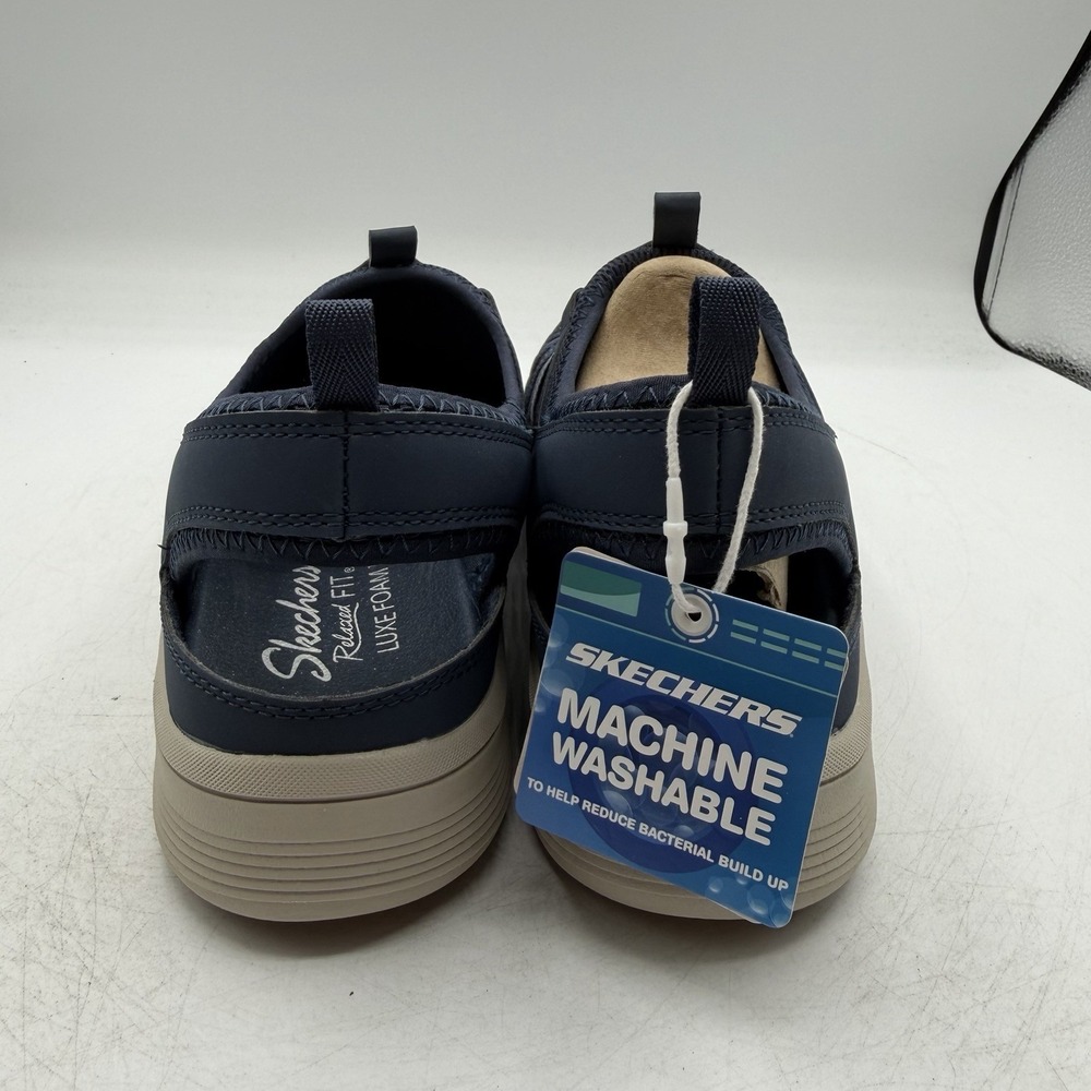 Skechers New Coool Sweet Promise Sandals Womens Sz 9.5 Navy Blue Slip On Shoes - Picture 8 of 11
